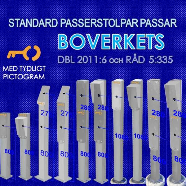 Passerstolpar passar för Boverket